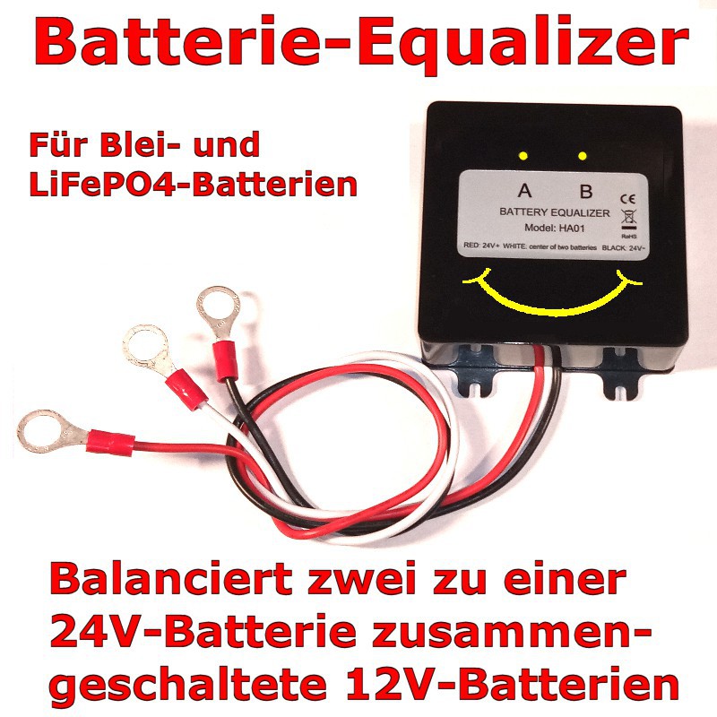 Equalizer für 12V 24V Batterien oder 2 Batterien