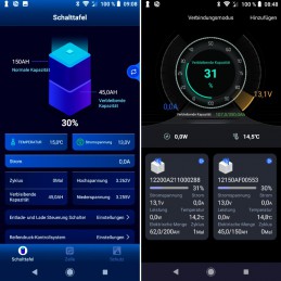 Die Ultimatron-App bietet die Möglichkeit, mehrere Batterie in einer einzigen App zusammenzufassen. Praktisch!