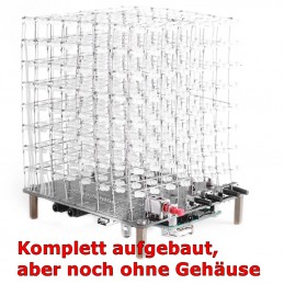 So sieht der Cube ohne Gehäuse aus, wenn er fertig und betriebsbereit aufgebaut ist.