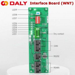 Das Daly Interface-Board zur Verbindung mehrerer Batterien mit einem einzigen Inverter.
