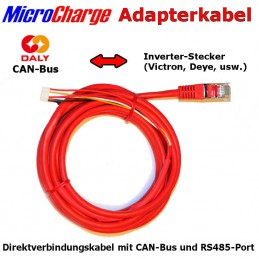 Verbindungskabel für Daly Classic- und HKMS-BMS mit diversen Inverter-Fabrikaten.
