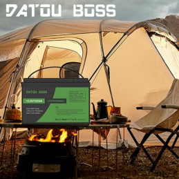 Macht auch beim Camping stets eine gute Figur: Die Datou Boss 12V/100Ah LiFePO4-Batterie.