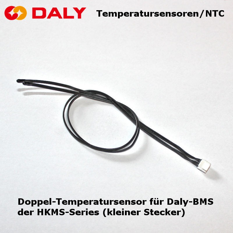 Doppel-Temperatursensor (NTC) für neue Daly BMS der HKMS-Series (kleiner Stecker)