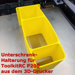 Unterschrank-Halterung für ToolkitRC P200 aus dem 3D-Drucker