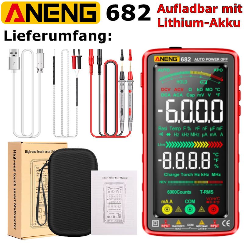Aneng 682: Smart-Digitalmessgerät - alles drin, alles dran!