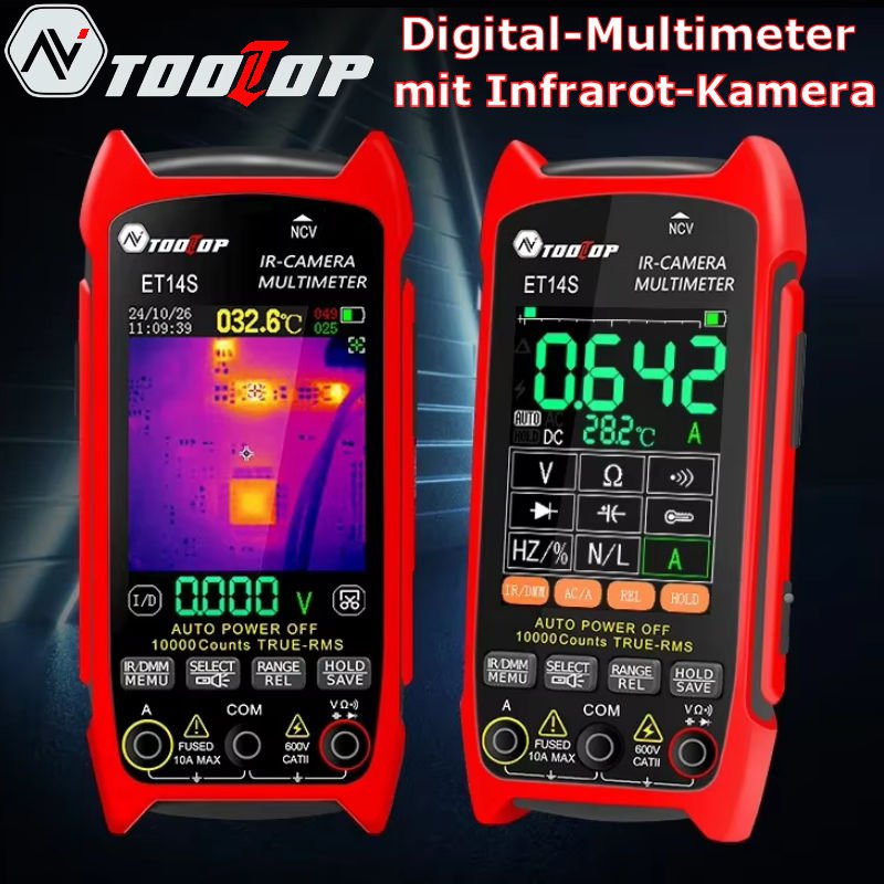 Das Tooltop ET14S: Extrem preisgünstiges DMM mit Wärmebild-Kamera