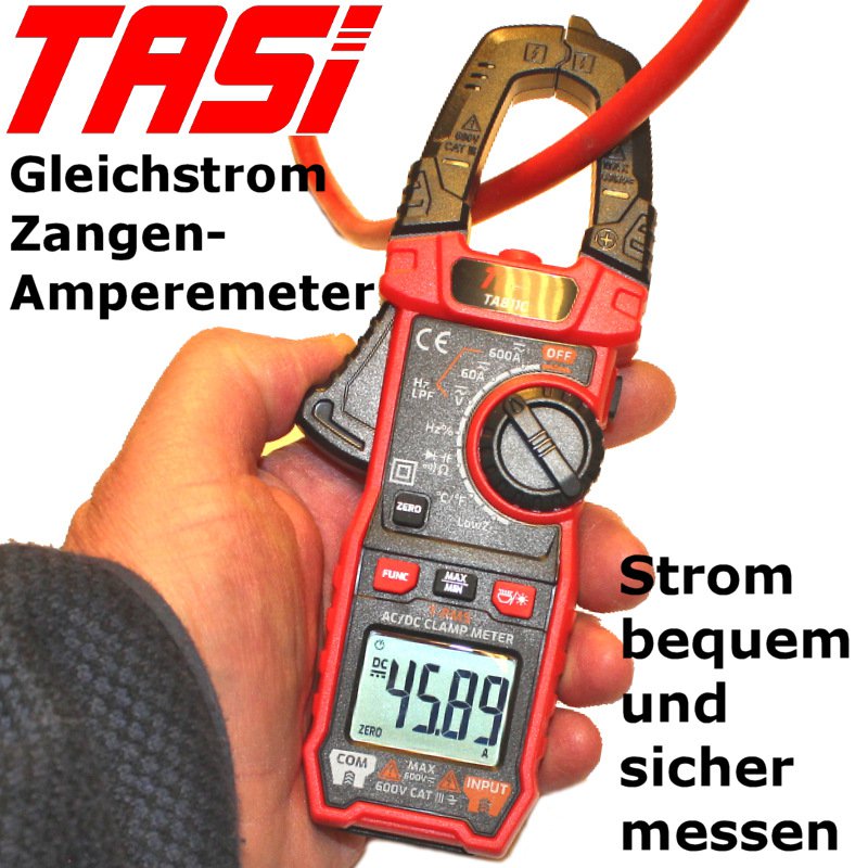 Tasi TA811C Zangenamperemeter mit integriertem Multimeter: Alles dran, alles drin!