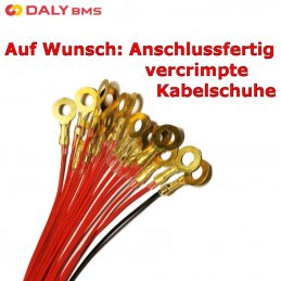 Professionell vercrimpte Ringkabelschuhe