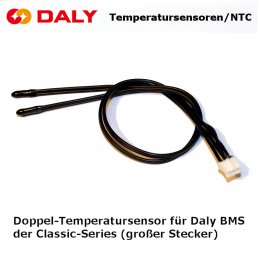 Doppel-Temperatursensor (NTC) für ältere Daly-BMS der Classic-Series (großer Stecker)