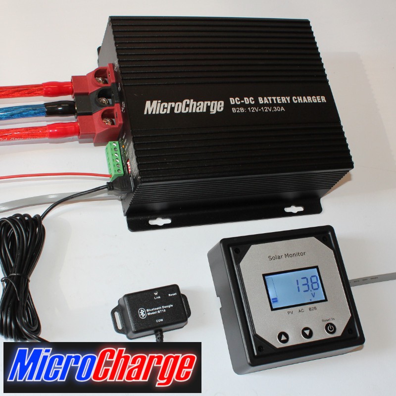 € 260,-: 12V/30A-Ladebooster + Batteriecomputer + Bluetooth + Display +  Bedienteil +