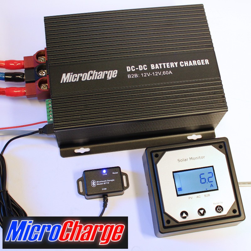 € 320,-: 12V/60A-Ladebooster + Batteriecomputer + Bluetooth +