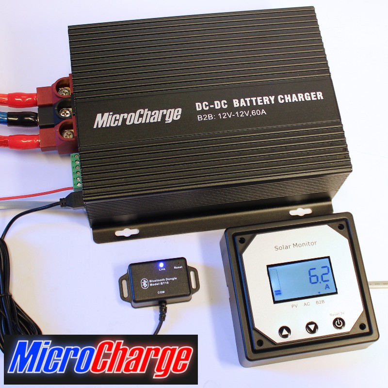 MicroCharge-Ladewandler 12V/60A mit Zubehör