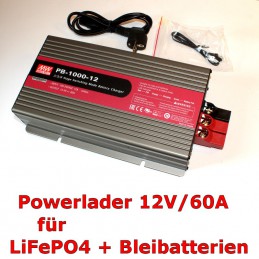 Powerlader 12V/60A für LiFePO4- und Bleibatterien