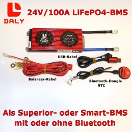 Daly 8S/100A Smart-BMS für LiFePO4-Batterien