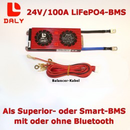 Die 24V-Ausführung des Daly 100A Superior-BMS