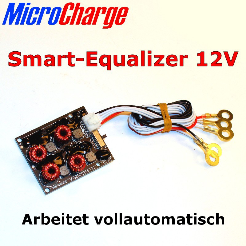 MicroCharge Smart-Equalizer 12V/4S: Aktiver Balancer, arbeitet vollautomatisch