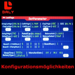 Daly-BMS Parametereinstellung via Touchscreen