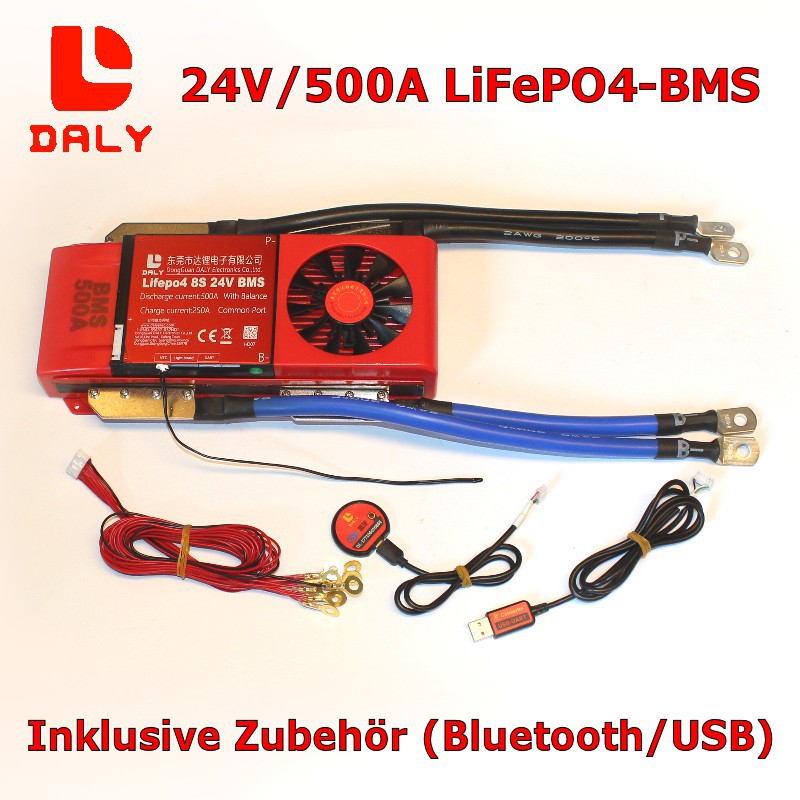 Daly 8S/500A Smart-BMS für LiFePO4-Batterien
