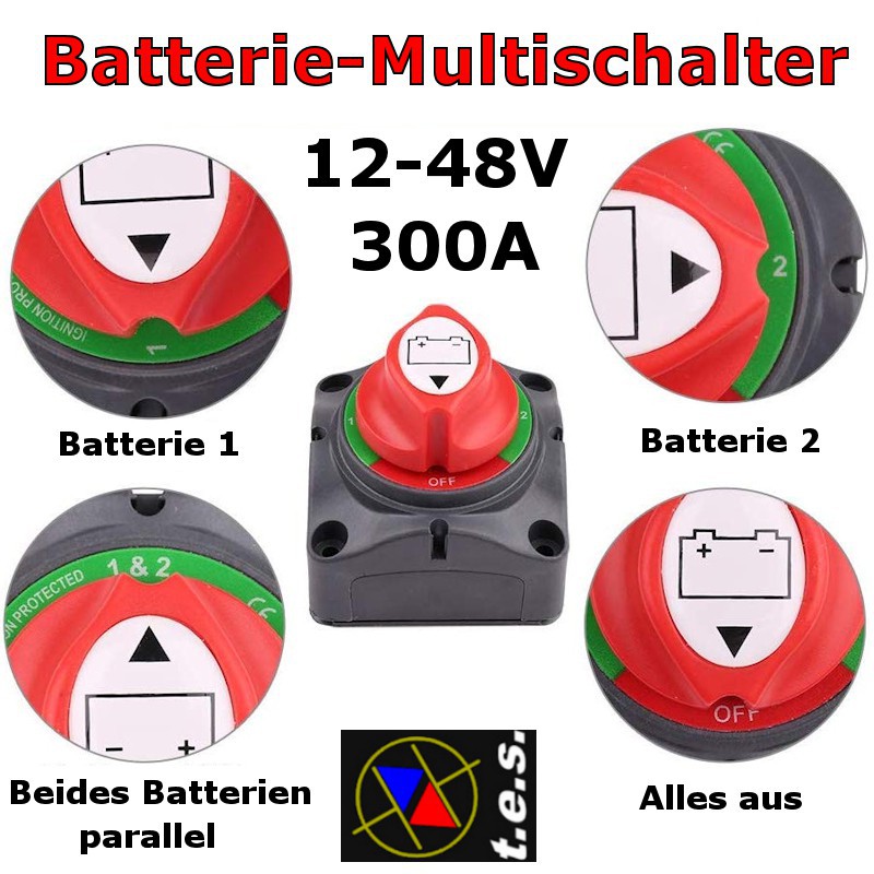 Batterie 12V-48V 200A Batterie-Trennschalter –