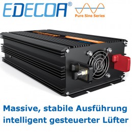 Leiser Lüfter und kräftige Batterieanschlussklemmen sind ein Merkmal der neuen EDECOA-Serie