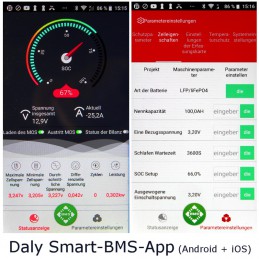 Daly Smartfon-App für Android und iOS